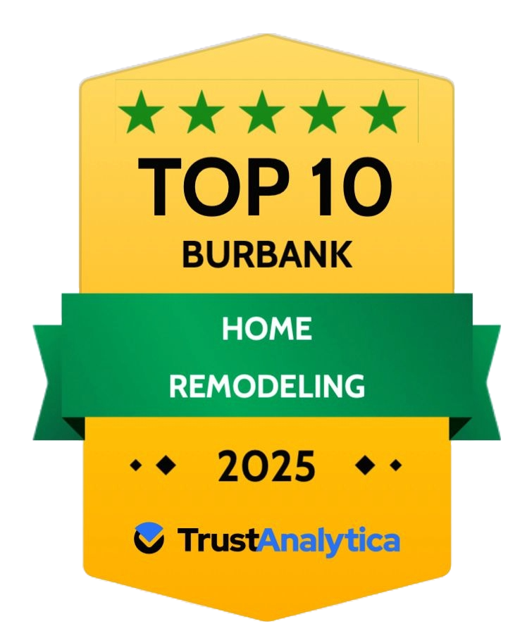 TrustAnalytica Top 10 Burbank Home Remodeling Companies 2025 award - 5 stars with 45 reviews