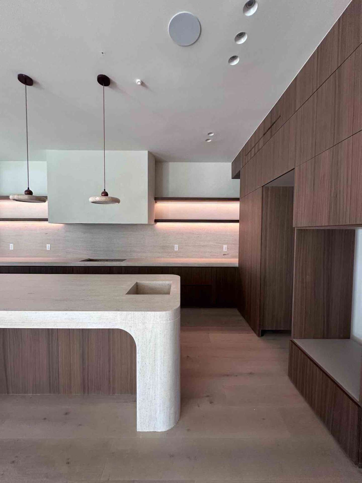 Modern ADU kitchen with island — Encino, CA