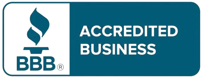 Better Business Bureau (BBB) Accredited Business seal - 5 stars with 12 reviews