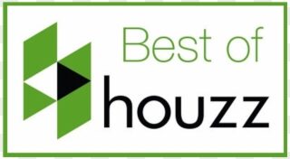 Best of Houzz award badge for exceptional customer service - 5 stars with 38 reviews