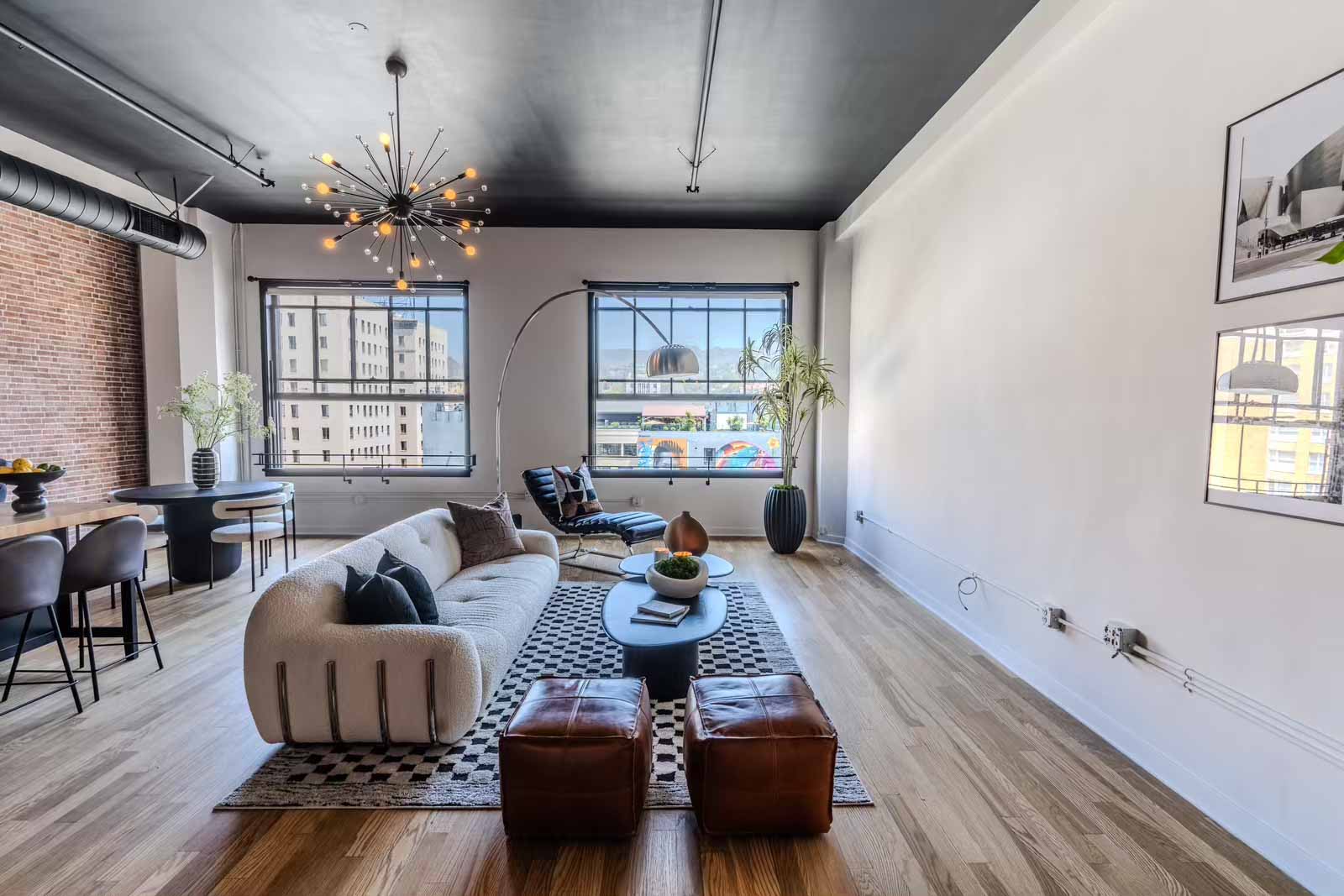 Open-concept Hollywood living space
