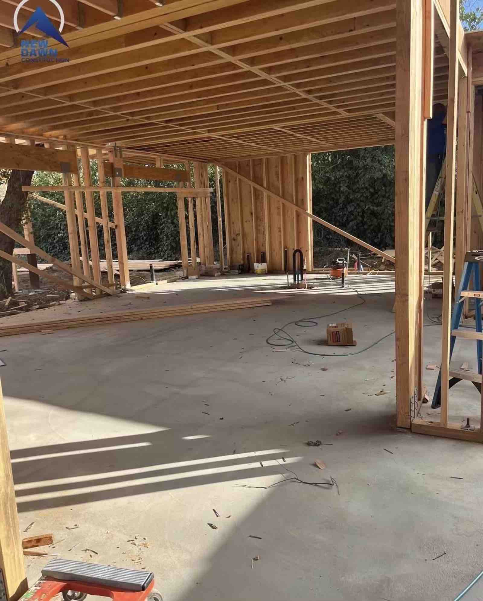 Room addition Los Angeles construction in progress - home expansion contractor